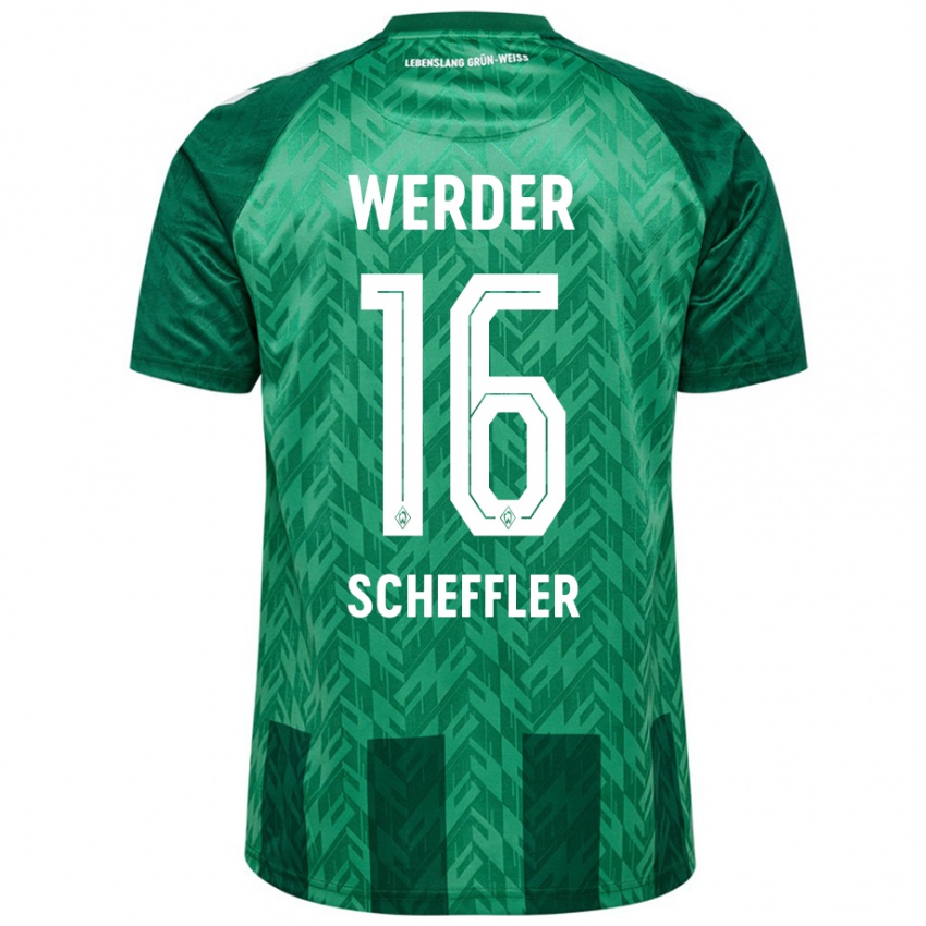 Hombre Camiseta Ian Scheffler #16 Verde 1ª Equipación 2024/25 La Camisa