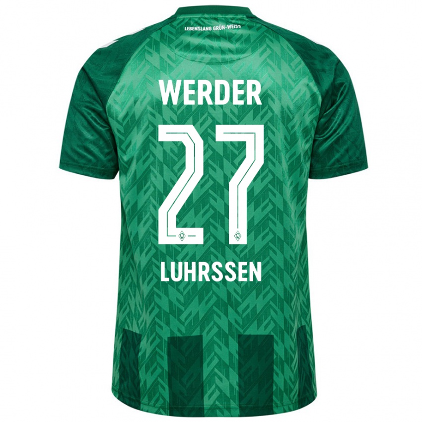 Hombre Camiseta Nina Luhrssen #27 Verde 1ª Equipación 2024/25 La Camisa