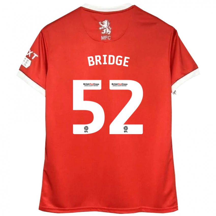 Hombre Camiseta Aj Bridge #52 Rojo Blanco 1ª Equipación 2024/25 La Camisa