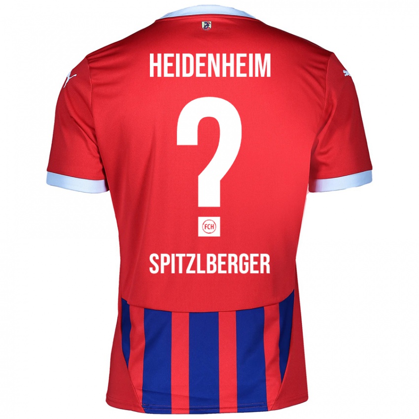 Hombre Camiseta Tyler Spitzlberger #0 Rojo Azul 1ª Equipación 2024/25 La Camisa