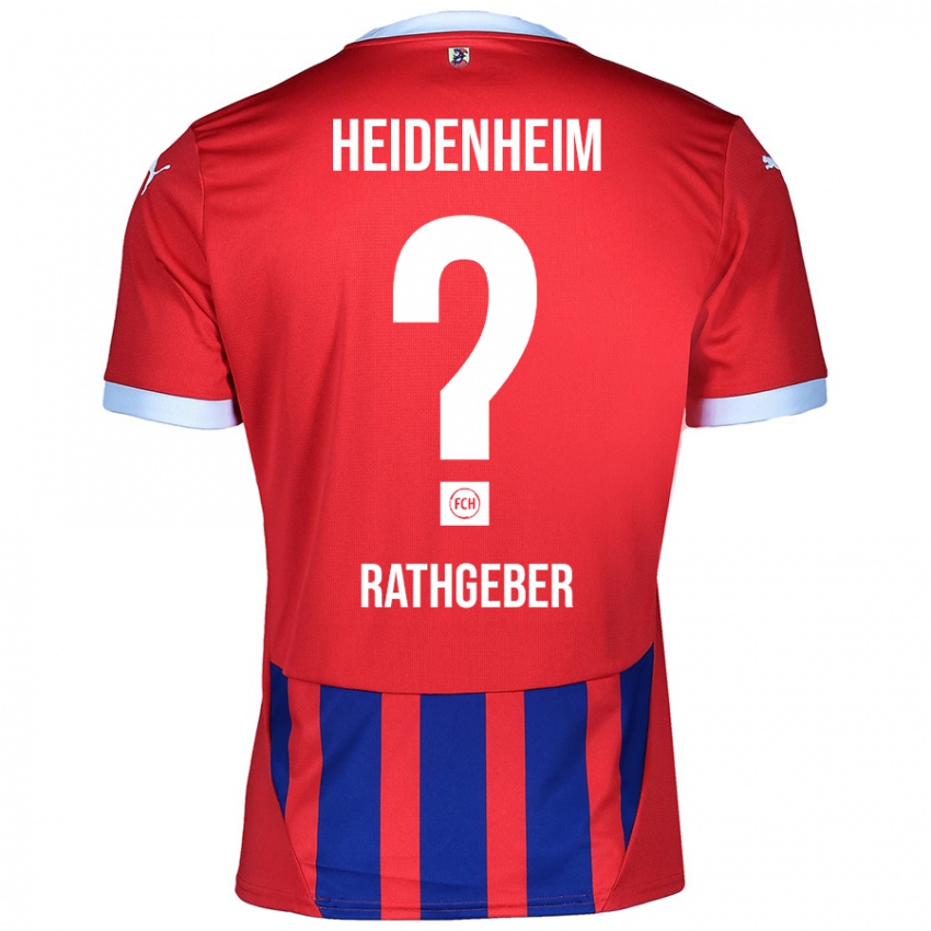 Hombre Camiseta Bernd Rathgeber #0 Rojo Azul 1ª Equipación 2024/25 La Camisa