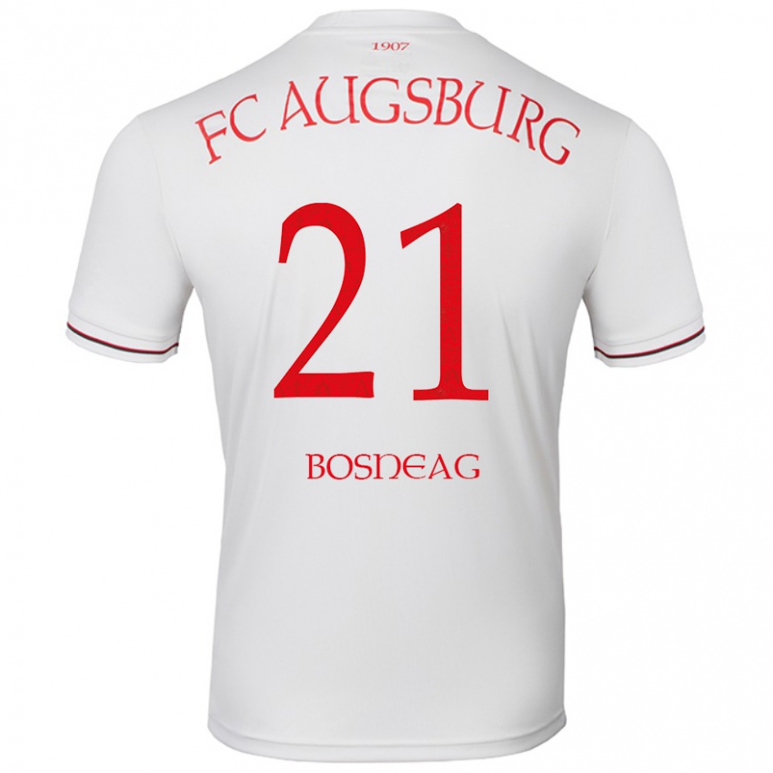 Hombre Camiseta Ioan Boșneag #21 Blanco 1ª Equipación 2024/25 La Camisa