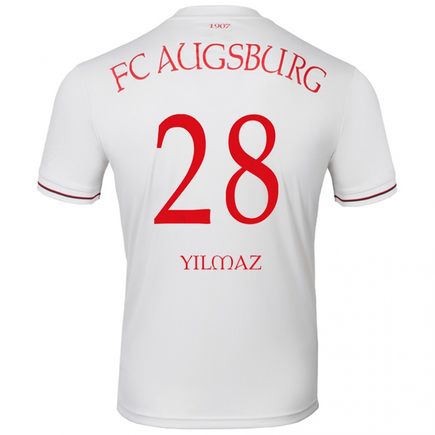 Hombre Camiseta Tuna Yilmaz #28 Blanco 1ª Equipación 2024/25 La Camisa