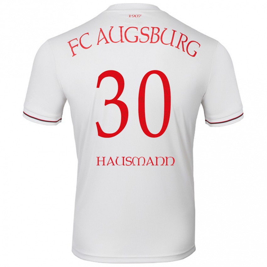 Hombre Camiseta Daniel Hausmann #30 Blanco 1ª Equipación 2024/25 La Camisa