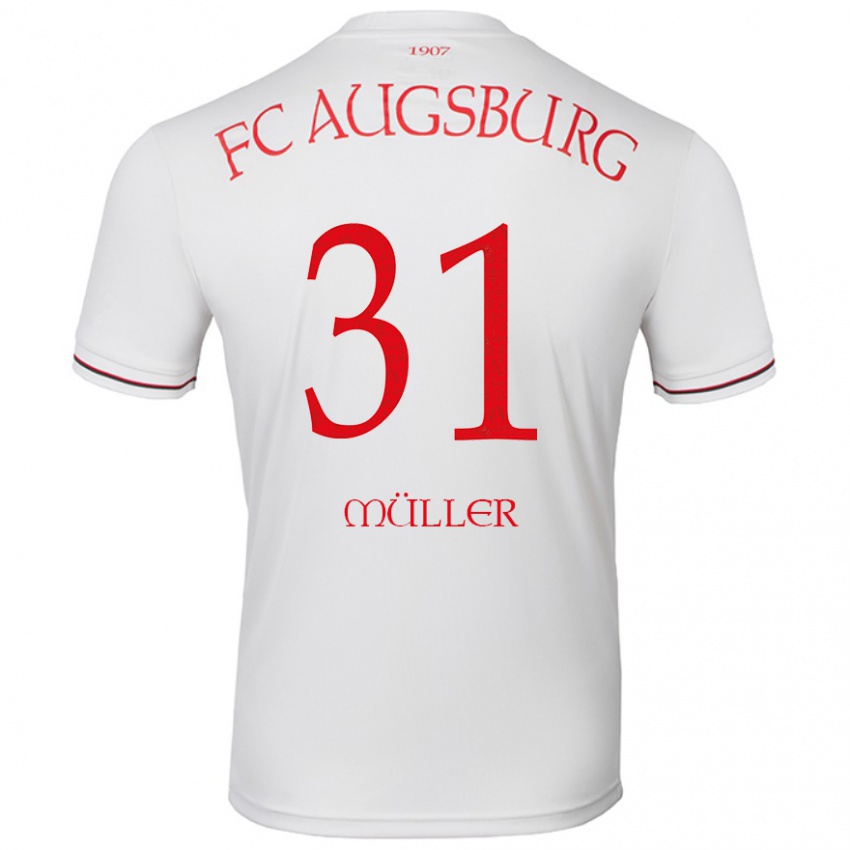 Hombre Camiseta Noah Müller #31 Blanco 1ª Equipación 2024/25 La Camisa