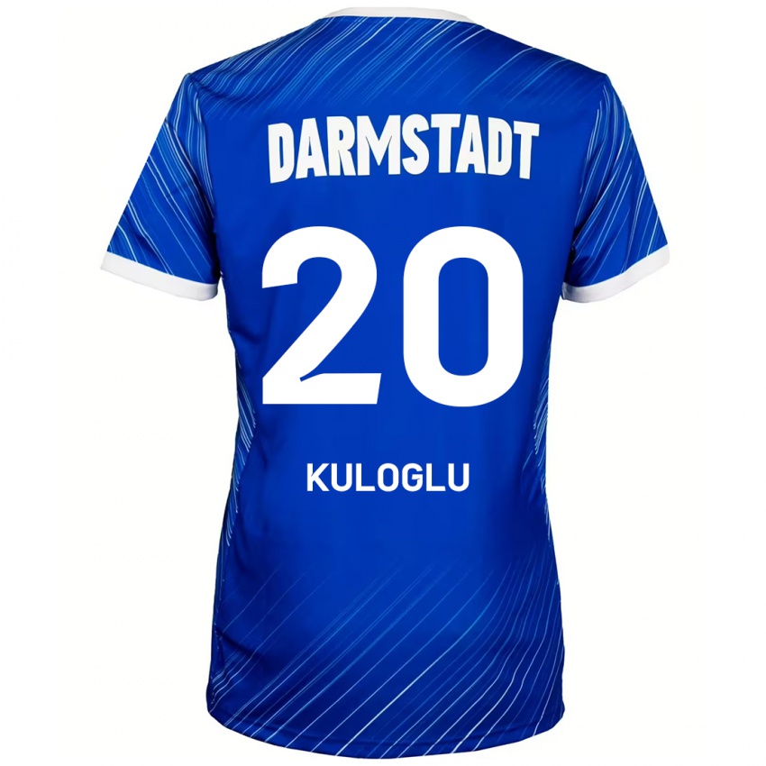 Hombre Camiseta Can Kuloglu #20 Azul Blanco 1ª Equipación 2024/25 La Camisa