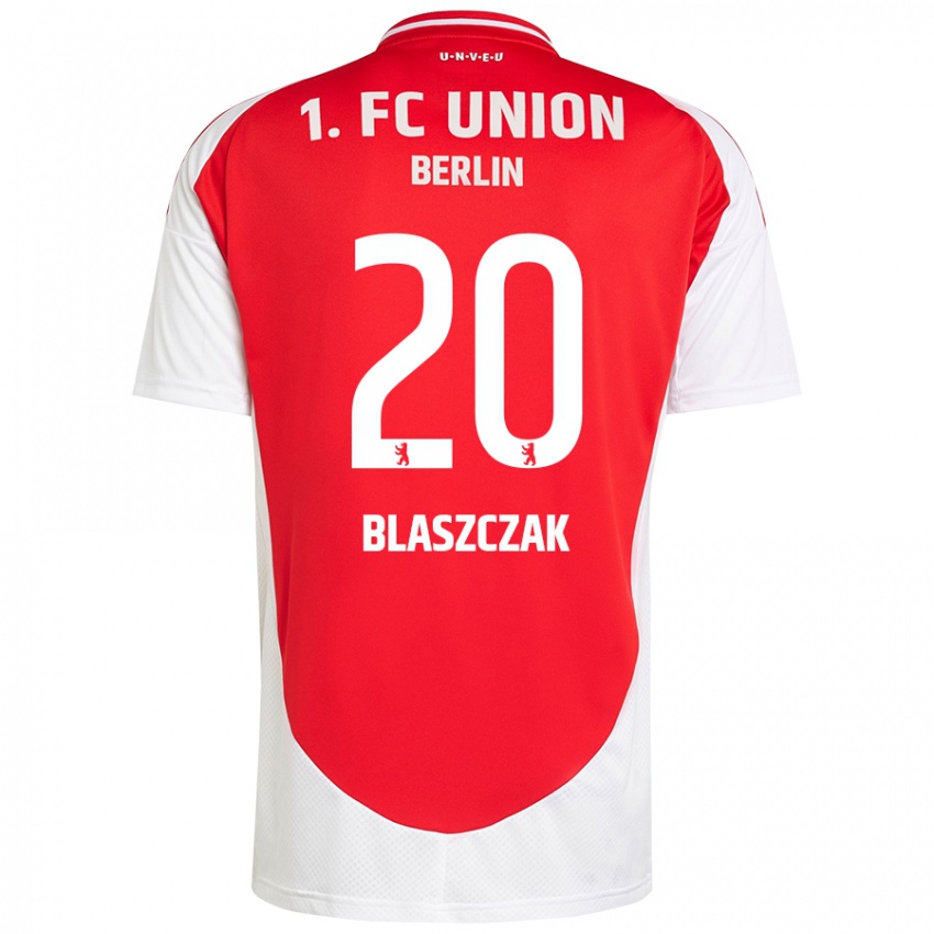 Hombre Camiseta Tim Blaszczak #20 Rojo Blanco 1ª Equipación 2024/25 La Camisa