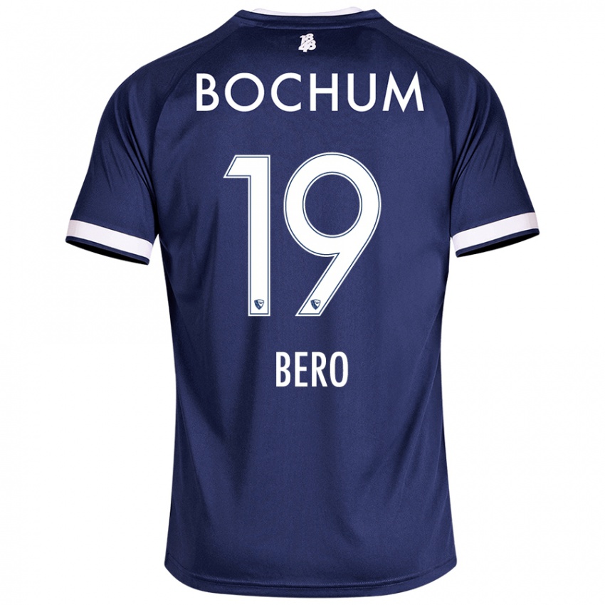 Hombre Camiseta Matus Bero #19 Azul Oscuro 1ª Equipación 2024/25 La Camisa