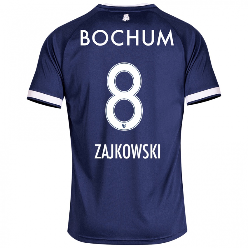 Hombre Camiseta Cedric Zajkowski #8 Azul Oscuro 1ª Equipación 2024/25 La Camisa