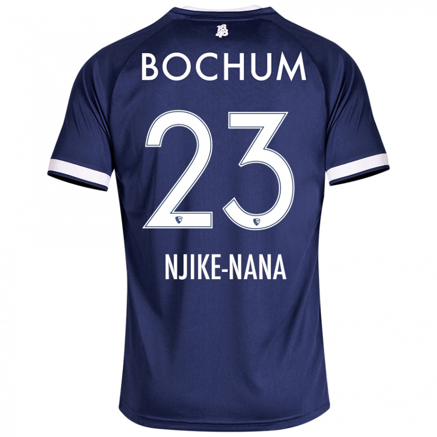 Hombre Camiseta Jean-Philippe Njike-Nana #23 Azul Oscuro 1ª Equipación 2024/25 La Camisa