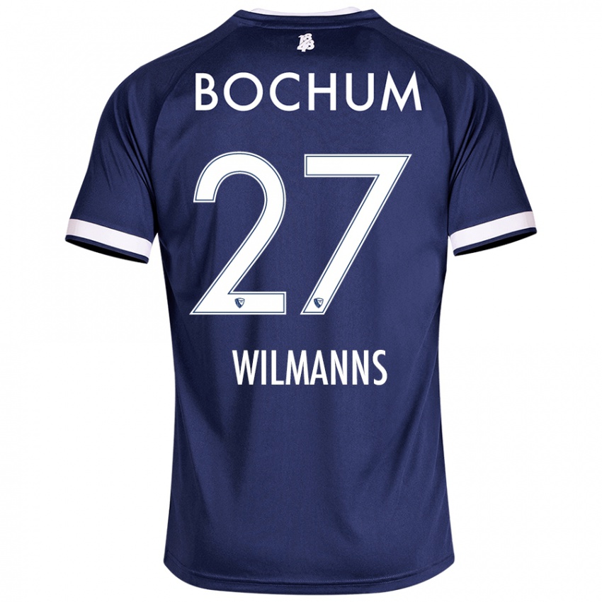 Hombre Camiseta Anjo Wilmanns #27 Azul Oscuro 1ª Equipación 2024/25 La Camisa