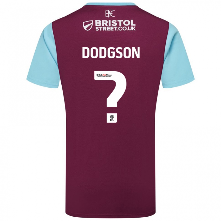 Hombre Camiseta Owen Dodgson #0 Borgoña Azul Cielo 1ª Equipación 2024/25 La Camisa