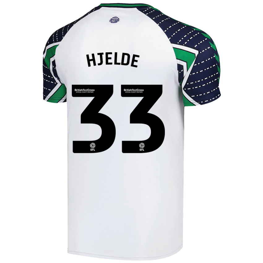 Hombre Camiseta Leo Fuhr Hjelde #33 Blanco 2ª Equipación 2024/25 La Camisa