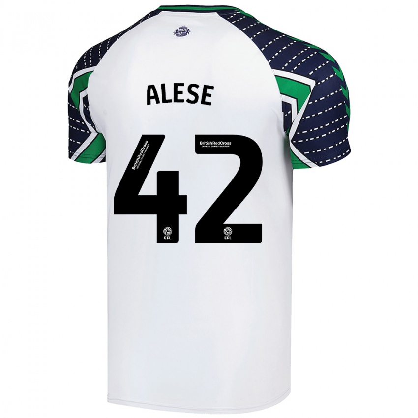 Hombre Camiseta Aji Alese #42 Blanco 2ª Equipación 2024/25 La Camisa