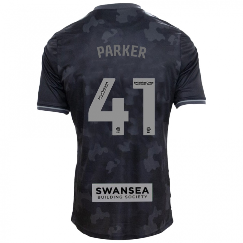 Hombre Camiseta Sam Parker #41 Negro 2ª Equipación 2024/25 La Camisa