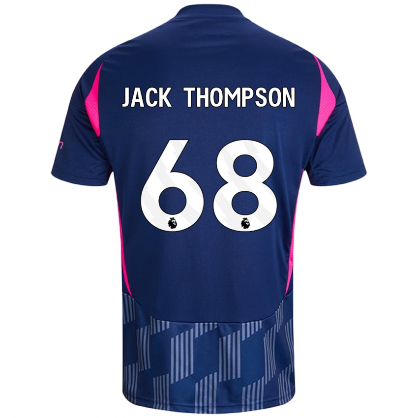 Hombre Camiseta Jack Thompson #68 Azul Real Rosa 2ª Equipación 2024/25 La Camisa