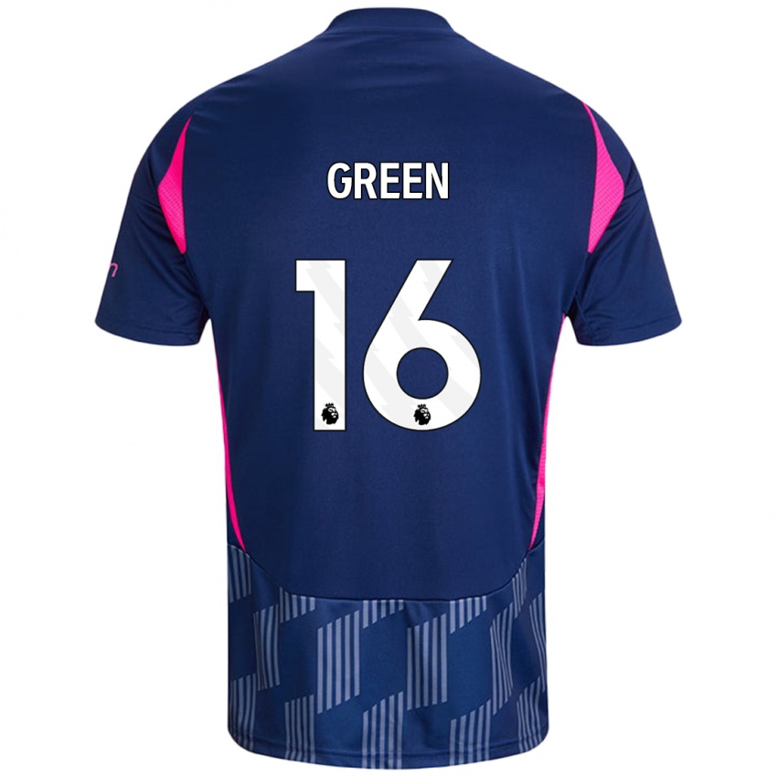 Hombre Camiseta Mollie Green #16 Azul Real Rosa 2ª Equipación 2024/25 La Camisa