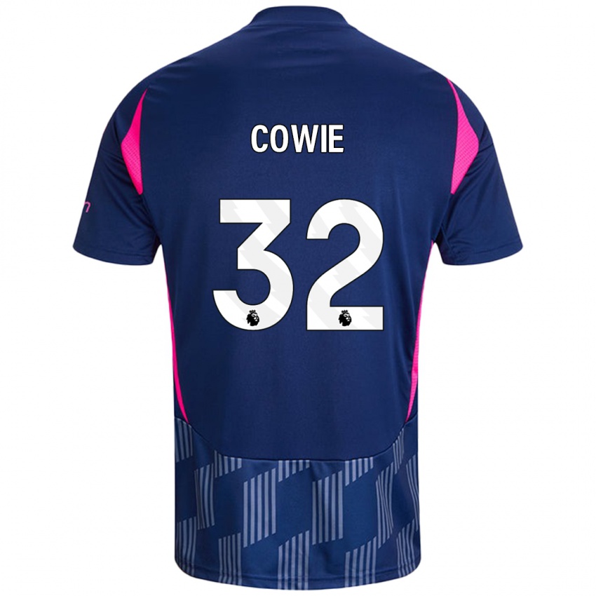 Hombre Camiseta Abi Cowie #32 Azul Real Rosa 2ª Equipación 2024/25 La Camisa