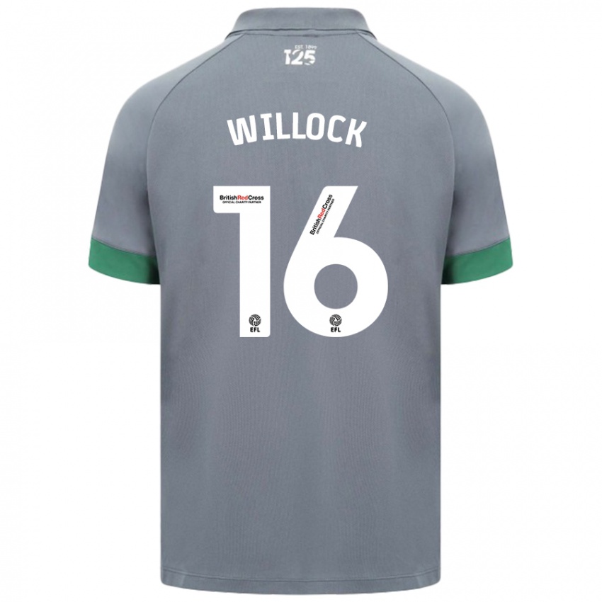 Hombre Camiseta Chris Willock #16 Gris Oscuro 2ª Equipación 2024/25 La Camisa