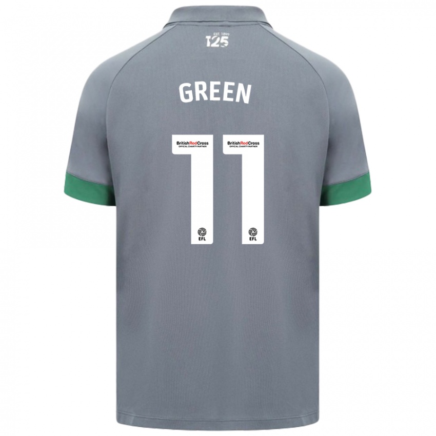 Hombre Camiseta Danielle Green #11 Gris Oscuro 2ª Equipación 2024/25 La Camisa