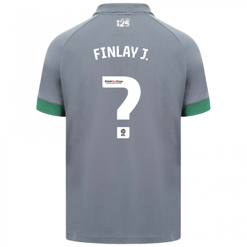 Hombre Camiseta Finlay Johnson #0 Gris Oscuro 2ª Equipación 2024/25 La Camisa