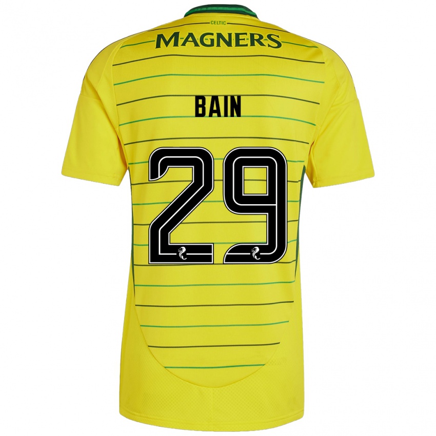 Hombre Camiseta Scott Bain #29 Amarillo 2ª Equipación 2024/25 La Camisa