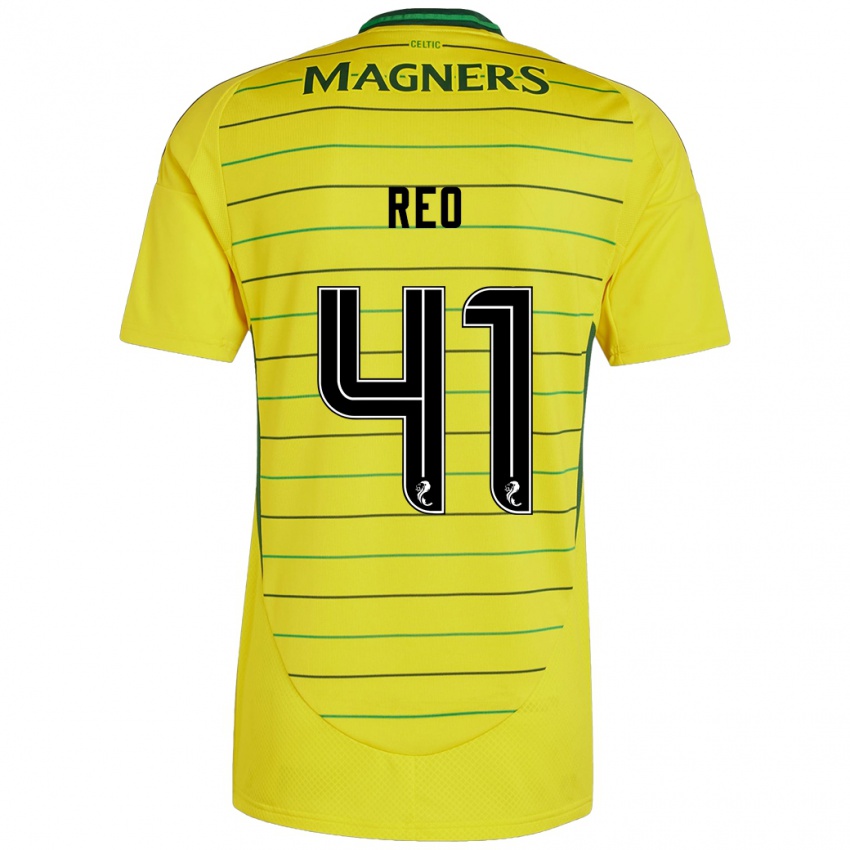 Hombre Camiseta Reo Hatate #41 Amarillo 2ª Equipación 2024/25 La Camisa