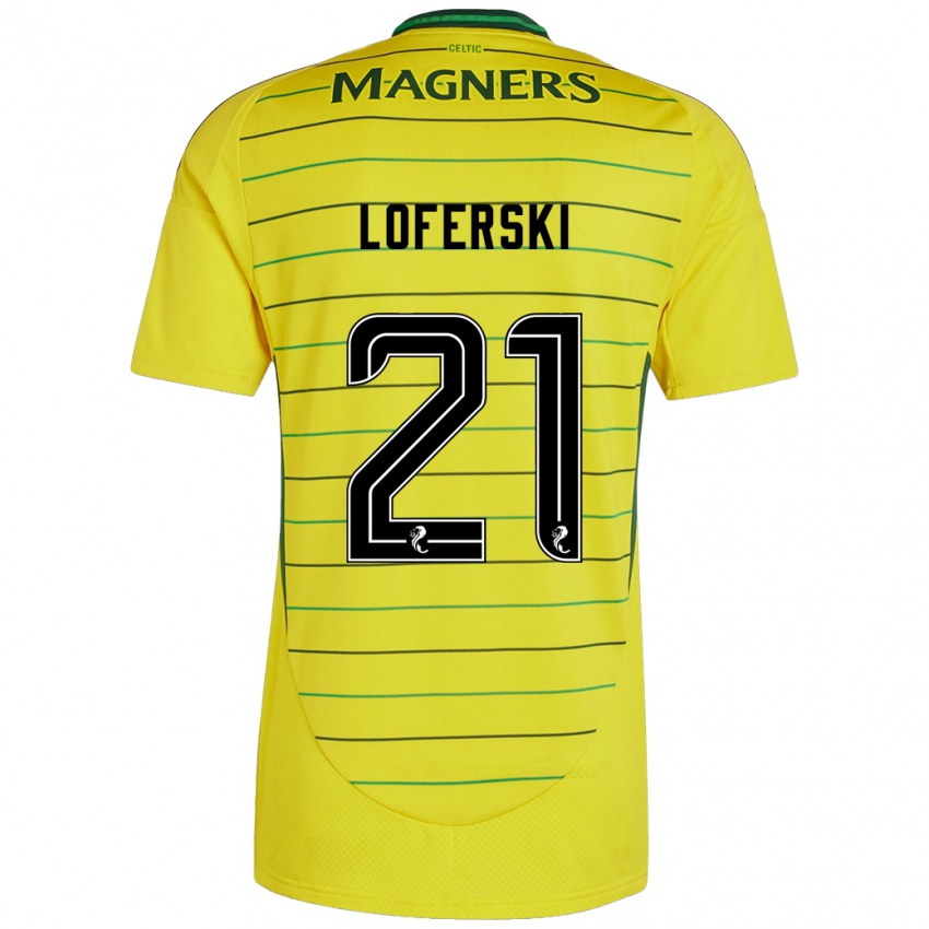 Hombre Camiseta Kit Loferski #21 Amarillo 2ª Equipación 2024/25 La Camisa