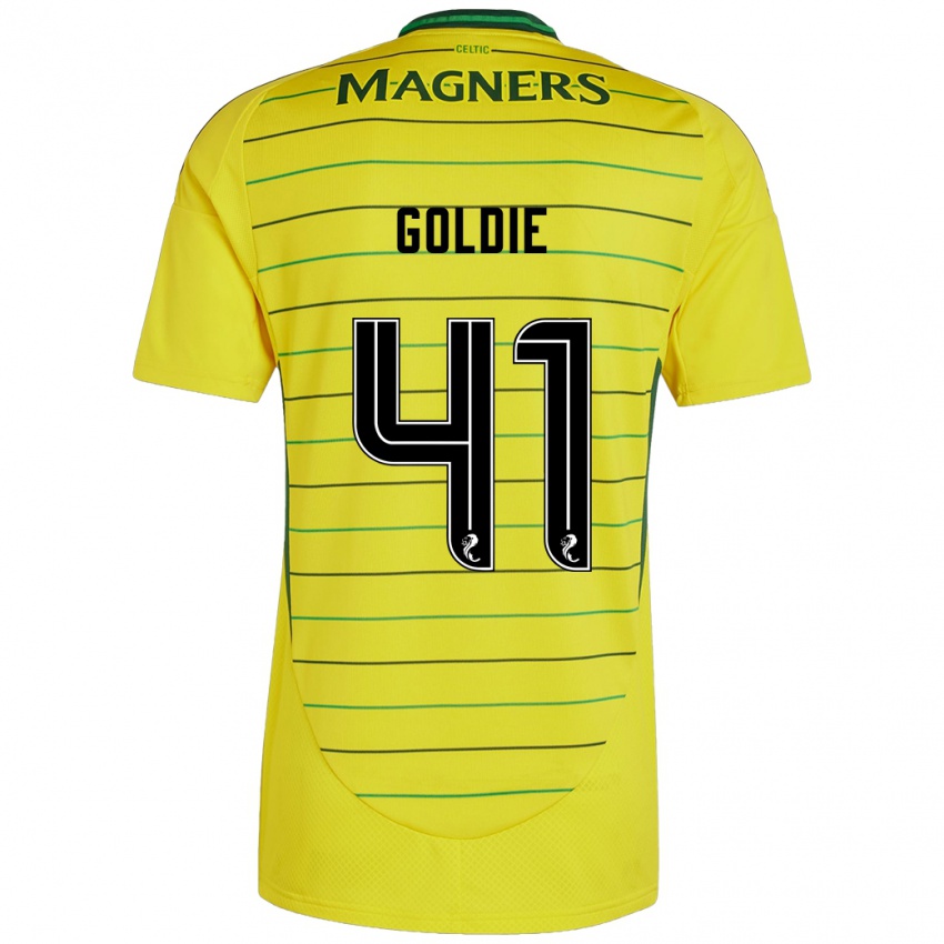 Hombre Camiseta Clare Goldie #41 Amarillo 2ª Equipación 2024/25 La Camisa