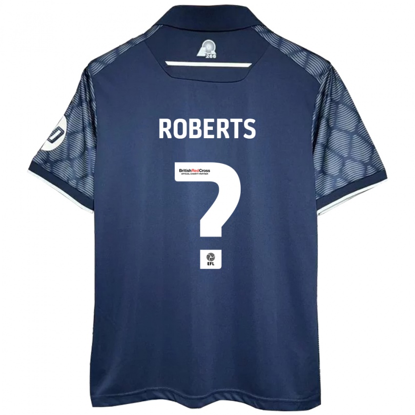 Hombre Camiseta Hari Roberts #0 Negro 2ª Equipación 2024/25 La Camisa