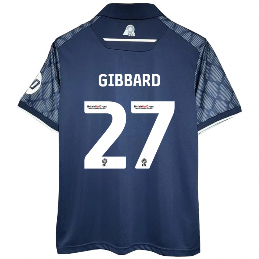 Hombre Camiseta Mari Gibbard #27 Negro 2ª Equipación 2024/25 La Camisa