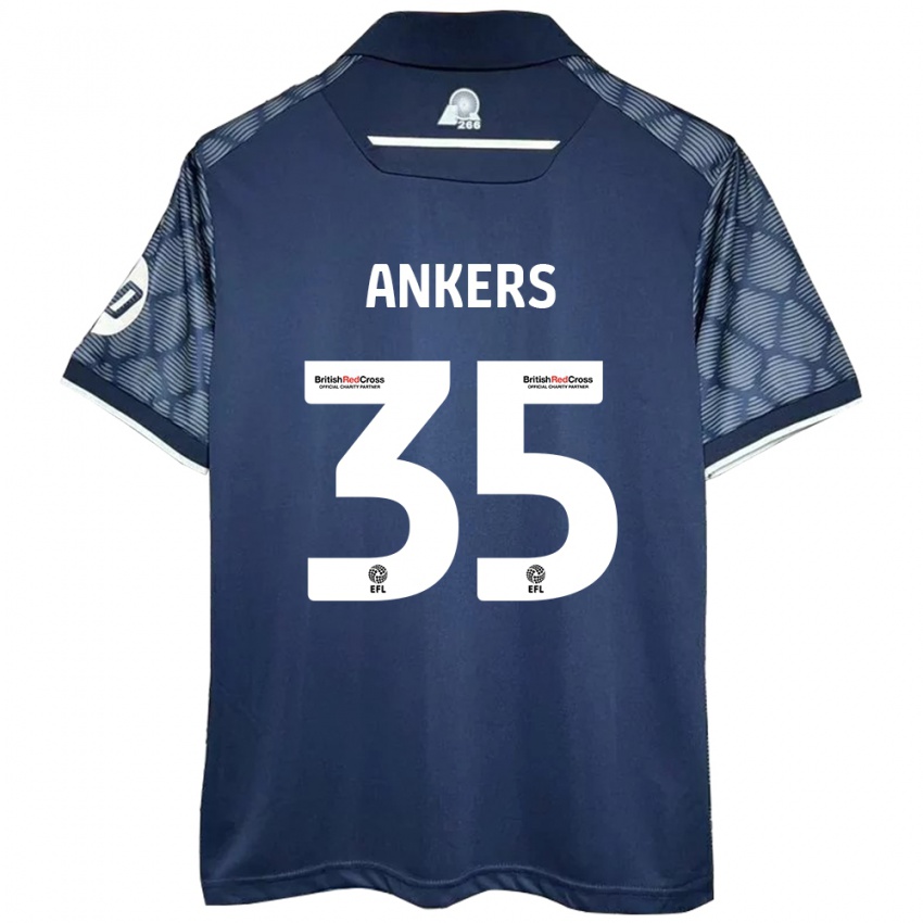 Hombre Camiseta Chloe Ankers #35 Negro 2ª Equipación 2024/25 La Camisa