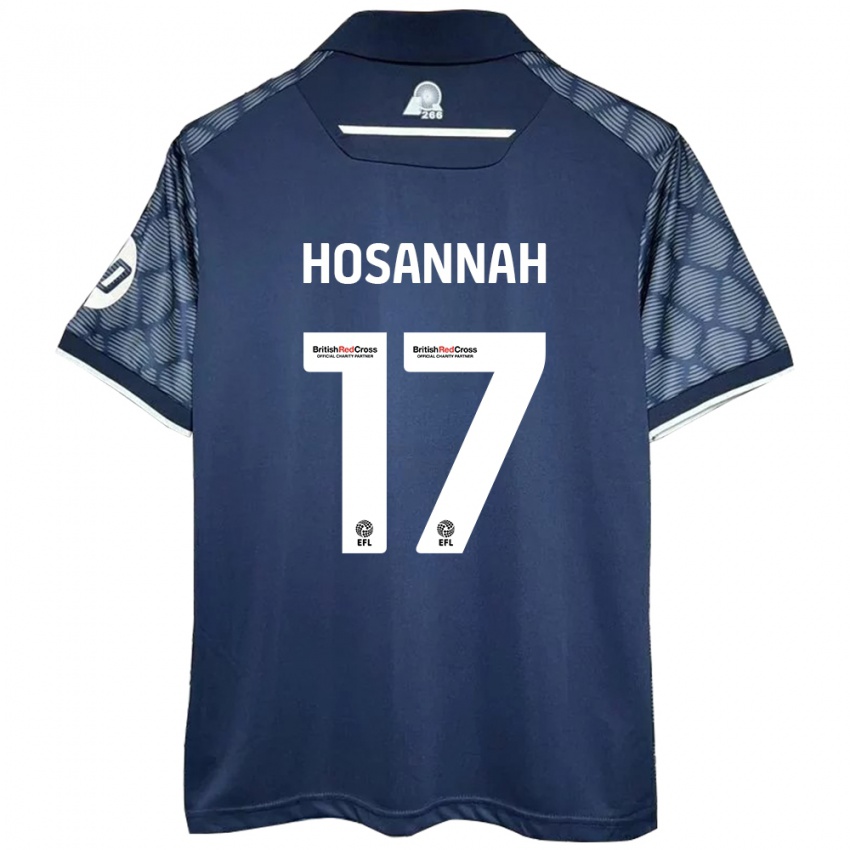 Hombre Camiseta Bryce Hosannah #17 Negro 2ª Equipación 2024/25 La Camisa