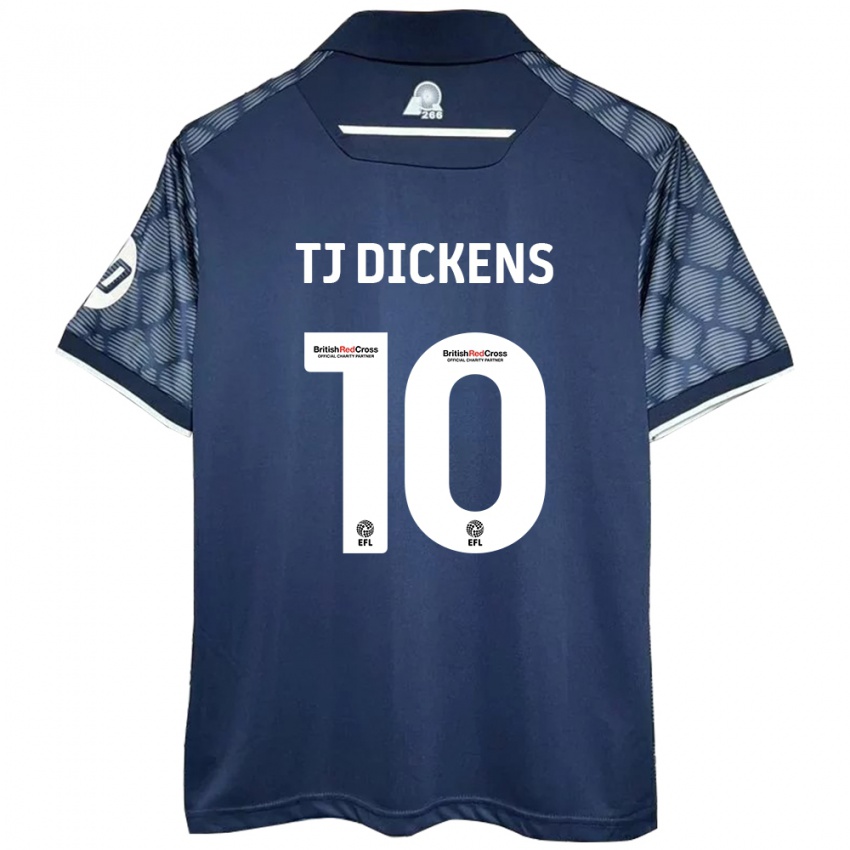 Hombre Camiseta Tonicha Tj Dickens #10 Negro 2ª Equipación 2024/25 La Camisa