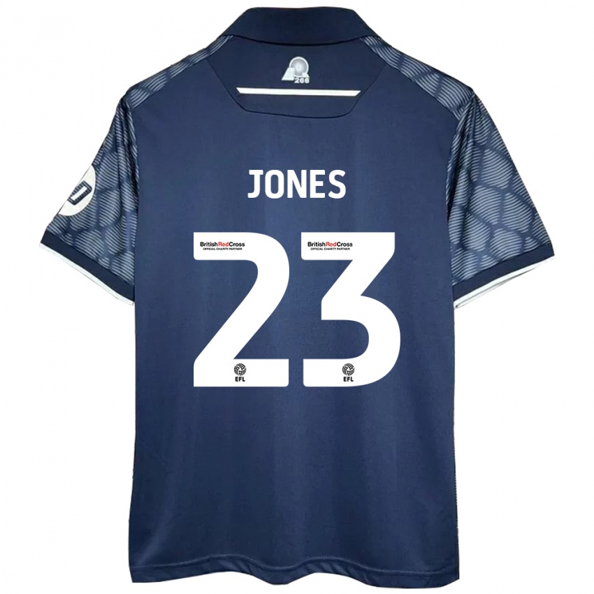 Hombre Camiseta Ruby Jones #23 Negro 2ª Equipación 2024/25 La Camisa