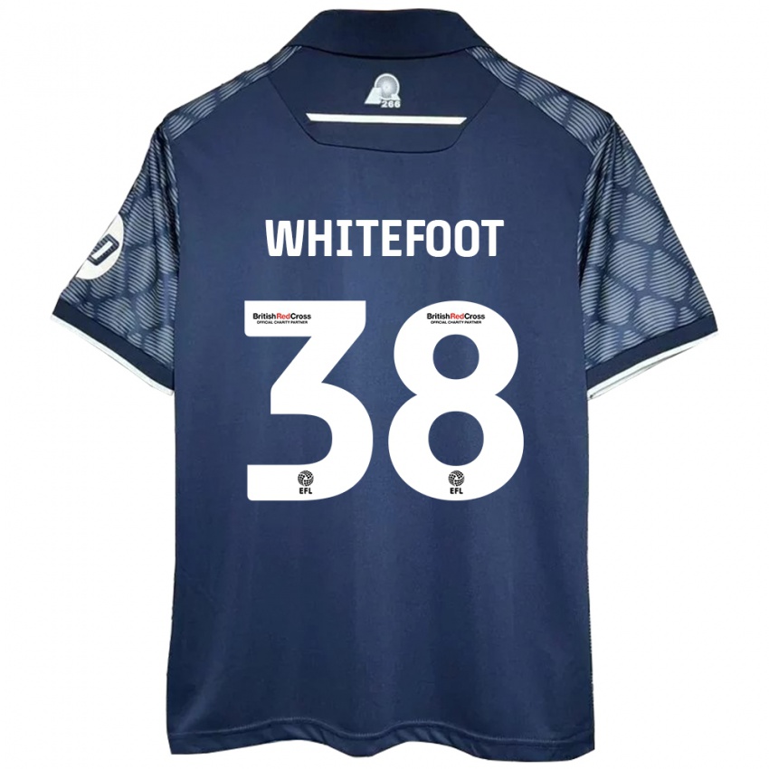 Hombre Camiseta Lily Whitefoot #38 Negro 2ª Equipación 2024/25 La Camisa