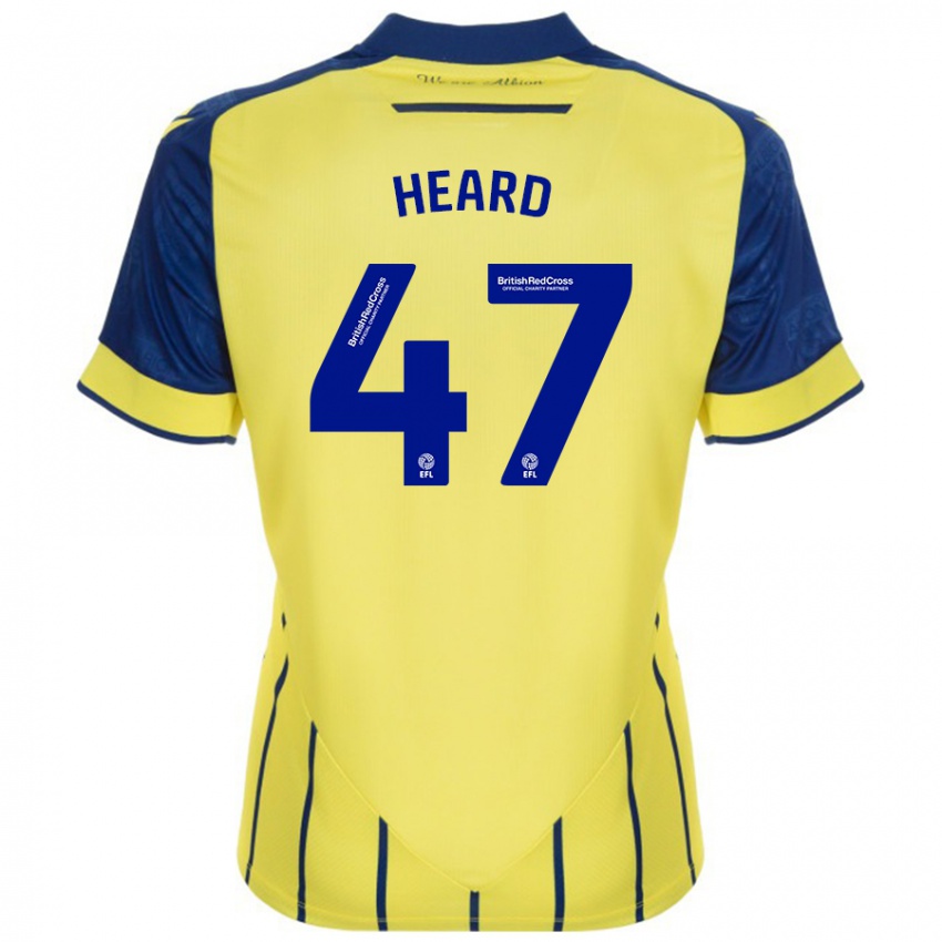 Hombre Camiseta Fenton Heard #47 Amarillo Azul 2ª Equipación 2024/25 La Camisa