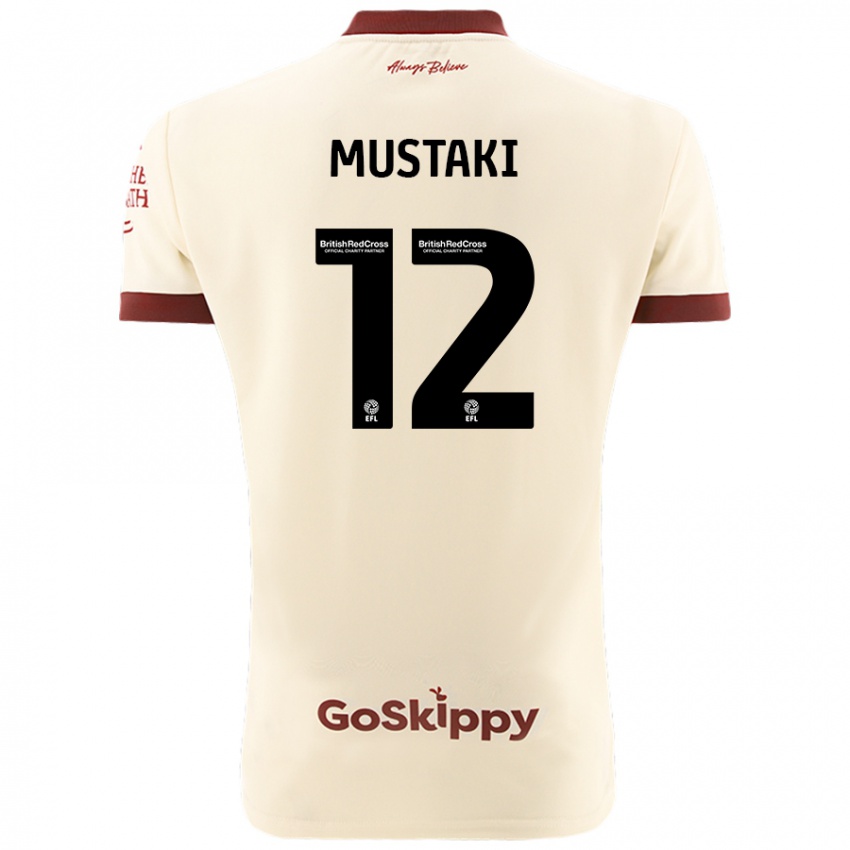 Hombre Camiseta Chloe Mustaki #12 Crema Blanco 2ª Equipación 2024/25 La Camisa