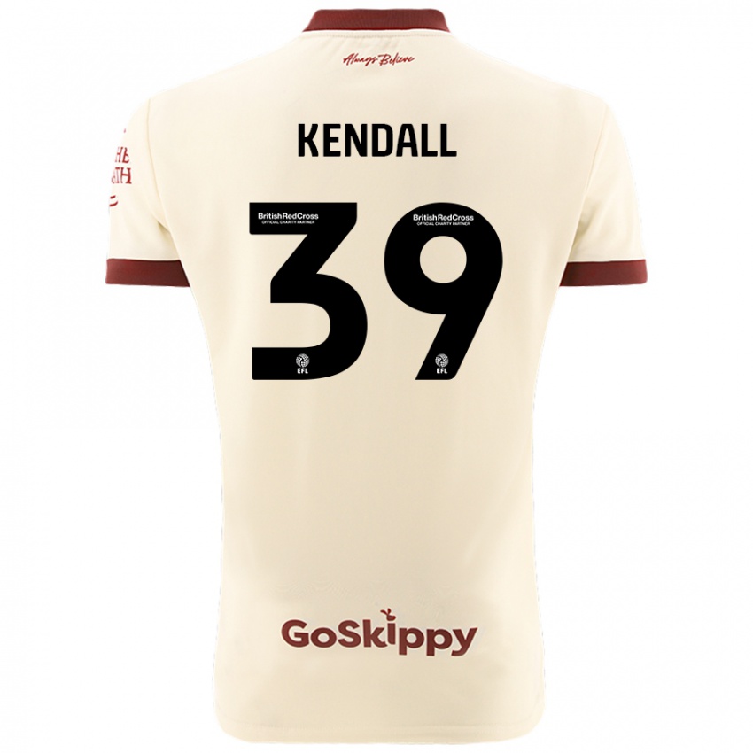 Hombre Camiseta Maya Kendall #39 Crema Blanco 2ª Equipación 2024/25 La Camisa