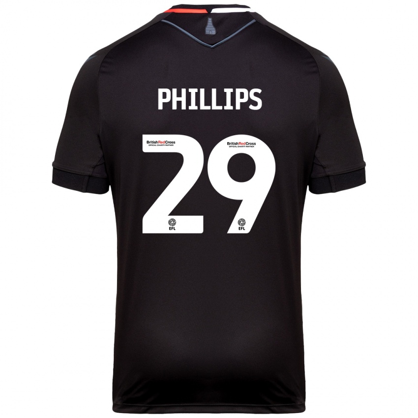 Hombre Camiseta D'margio Wright-Phillips #29 Negro 2ª Equipación 2024/25 La Camisa