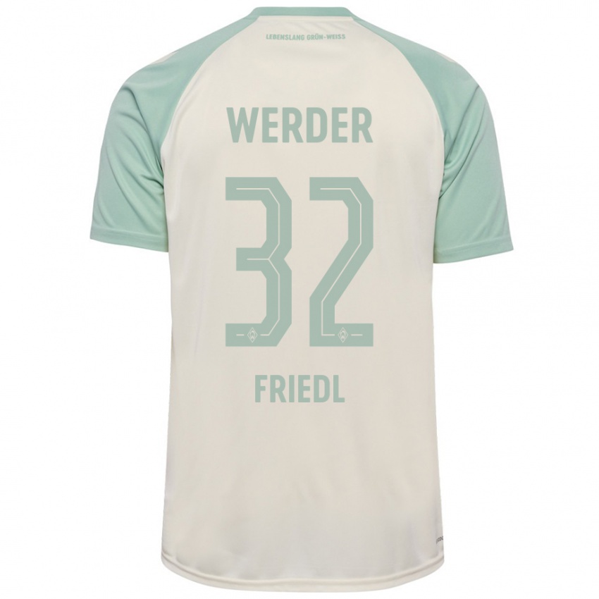 Hombre Camiseta Marco Friedl #32 Blanquecino Verde Claro 2ª Equipación 2024/25 La Camisa