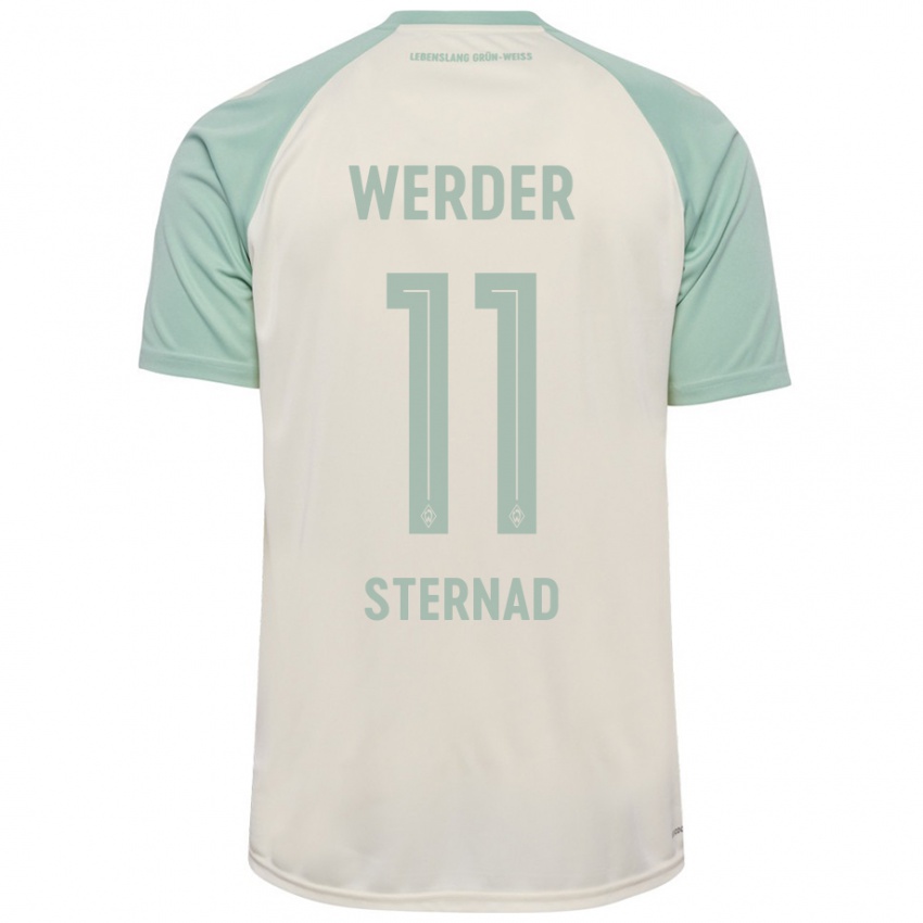 Hombre Camiseta Maja Sternad #11 Blanquecino Verde Claro 2ª Equipación 2024/25 La Camisa