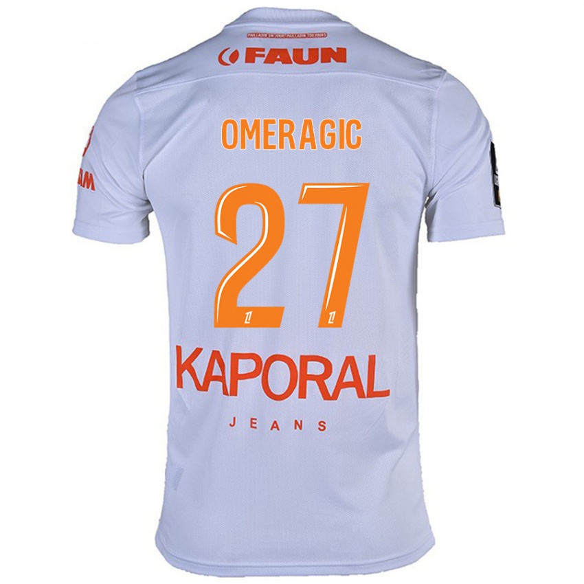 Hombre Camiseta Becir Omeragic #27 Blanco 2ª Equipación 2024/25 La Camisa