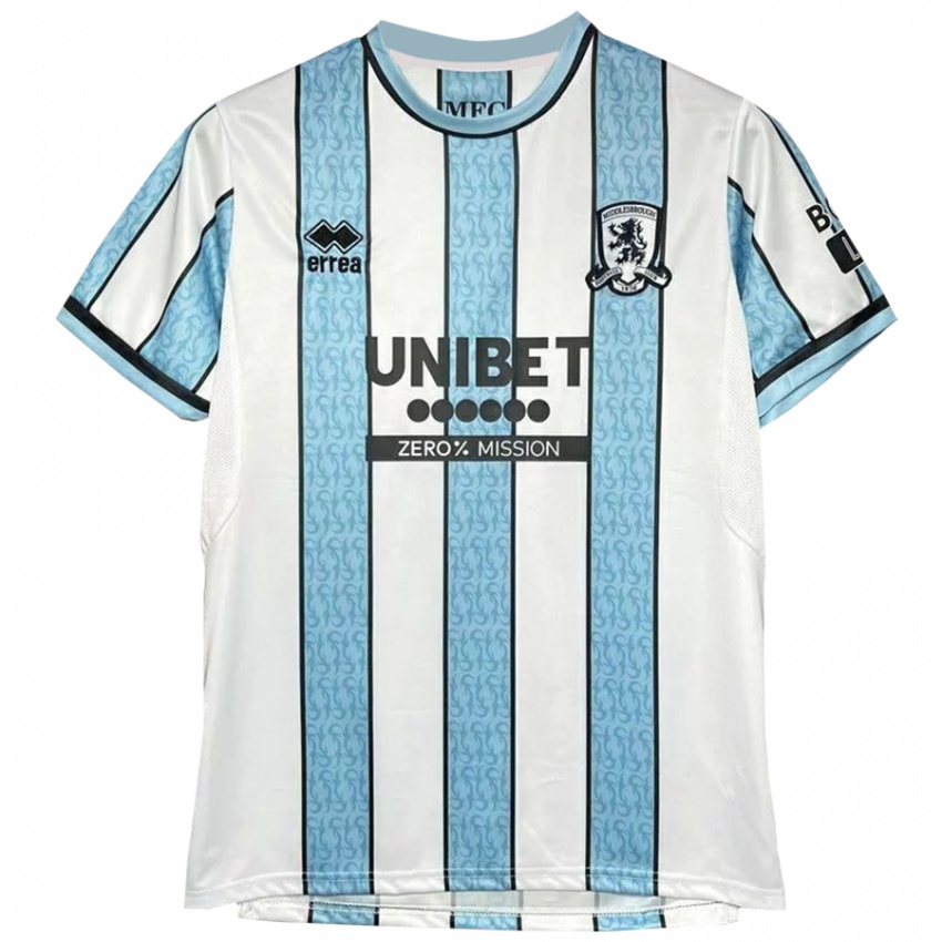 Hombre Camiseta Frankie Coulson #0 Blanco Azul 2ª Equipación 2024/25 La Camisa