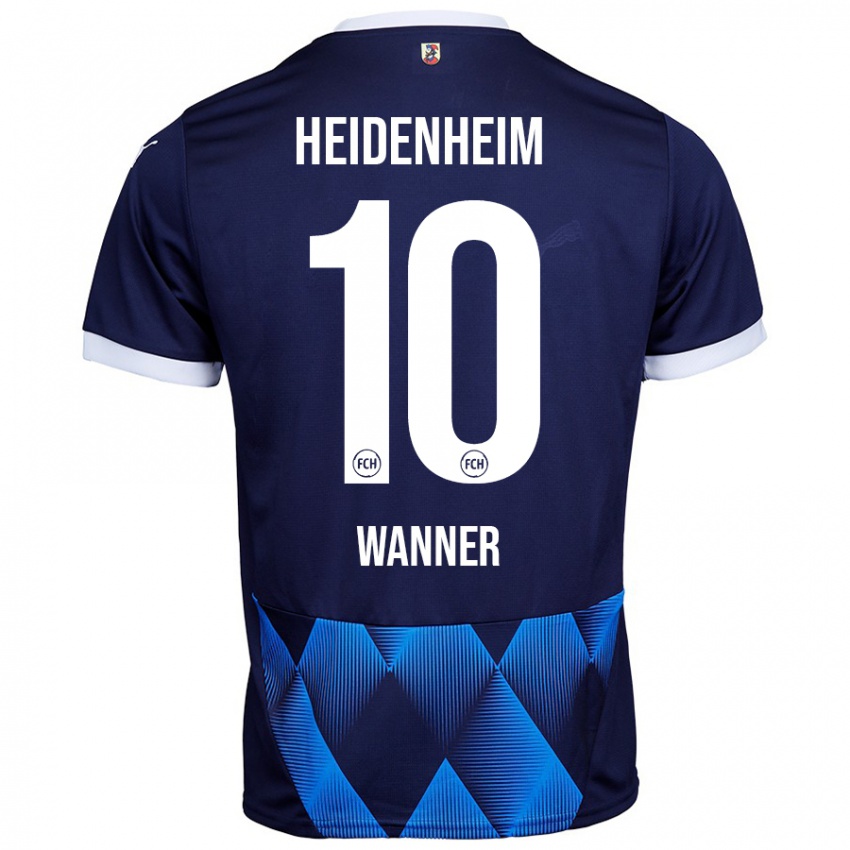 Hombre Camiseta Paul Wanner #10 Azul Marino Oscuro 2ª Equipación 2024/25 La Camisa