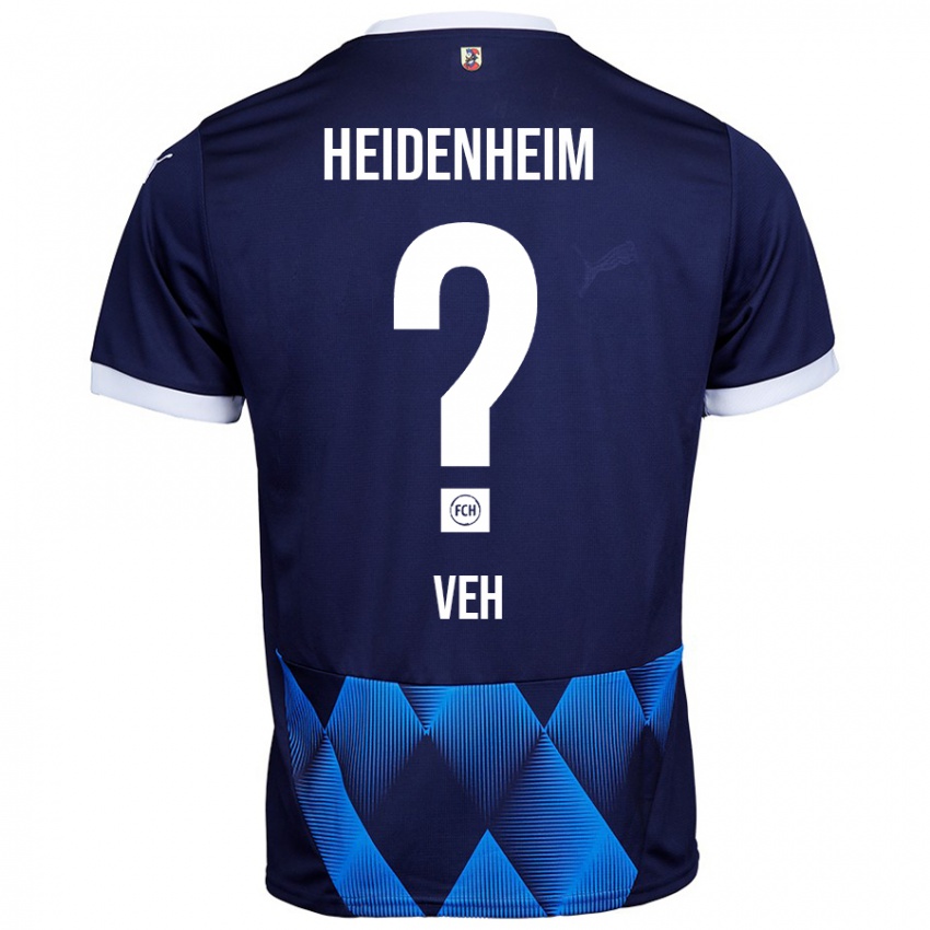 Hombre Camiseta Lukas Veh #0 Azul Marino Oscuro 2ª Equipación 2024/25 La Camisa