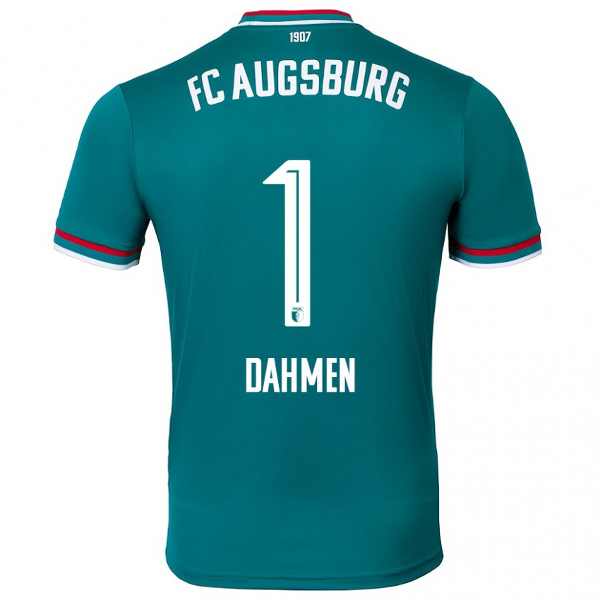 Hombre Camiseta Finn Dahmen #1 Verde Oscuro 2ª Equipación 2024/25 La Camisa