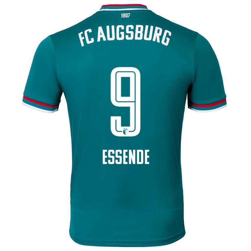 Hombre Camiseta Samuel Essende #9 Verde Oscuro 2ª Equipación 2024/25 La Camisa