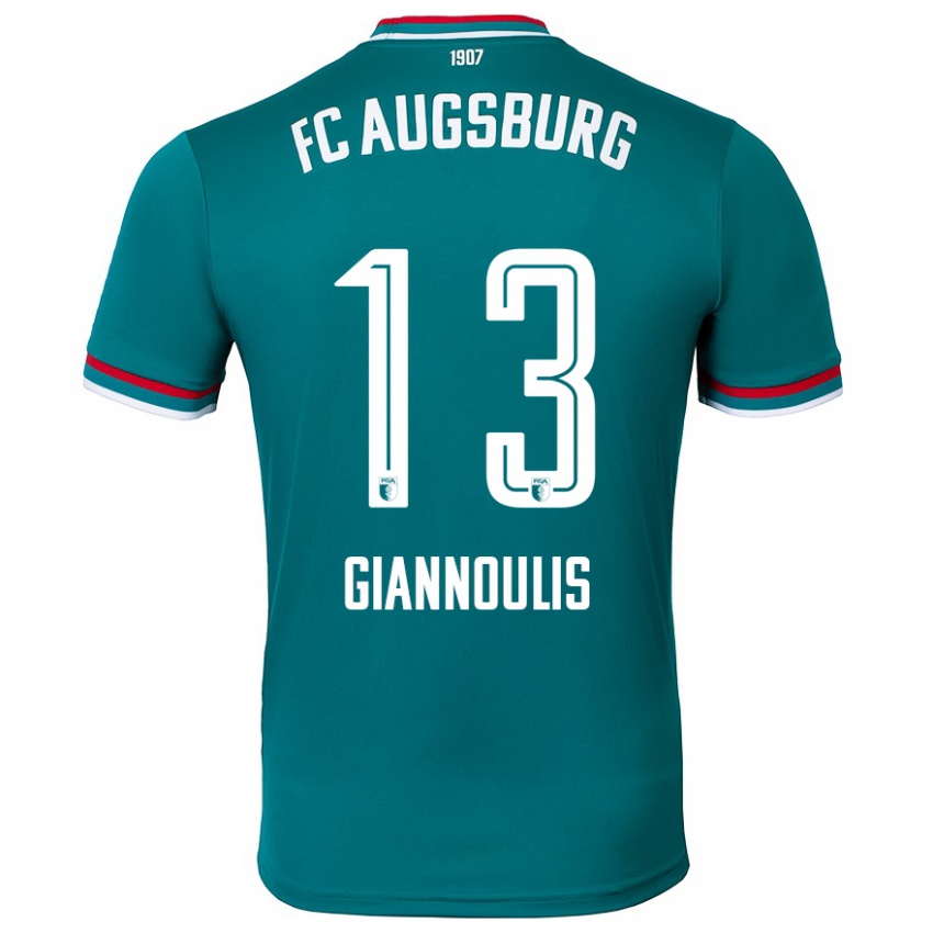 Hombre Camiseta Dimitrios Giannoulis #13 Verde Oscuro 2ª Equipación 2024/25 La Camisa