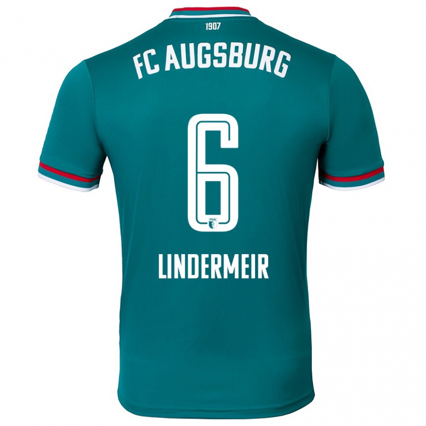 Hombre Camiseta Dominik Lindermeir #6 Verde Oscuro 2ª Equipación 2024/25 La Camisa